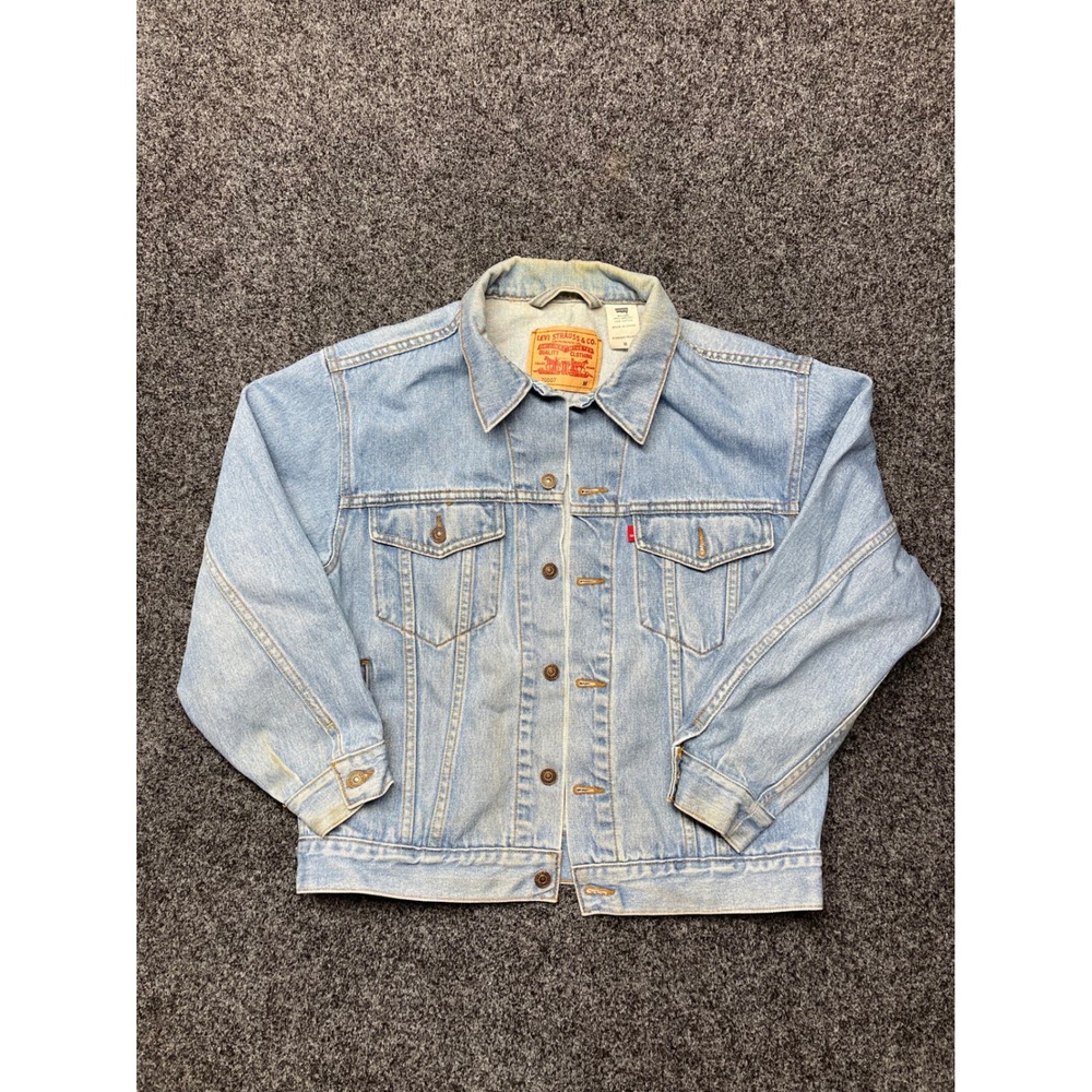 Levis 70507 Standard Trucker Denim Jacket Light Wash Mens Medium 70507-0389